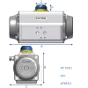 Air Torque pneumatische actuator&nbsp;&nbsp;|&nbsp;&nbsp;AT..D E